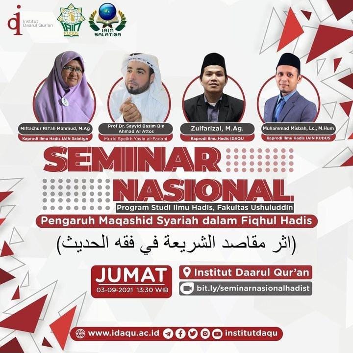 Prodi Ilmu Hadits Fakultas Ushuluddin Melaksanakan Seminar Nasional “Pengaruh Maqasid Syariah Dalam Fiqhul Hadis”