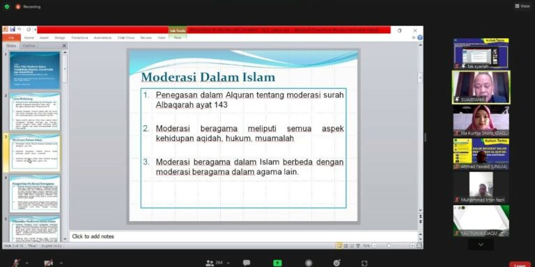 Fakultas Ushuluddin Idaqu Mengikuti Kuliah Tamu dengan UIN Malang “Nalar Moderat dalam Penafsiran Al-Qur’an”