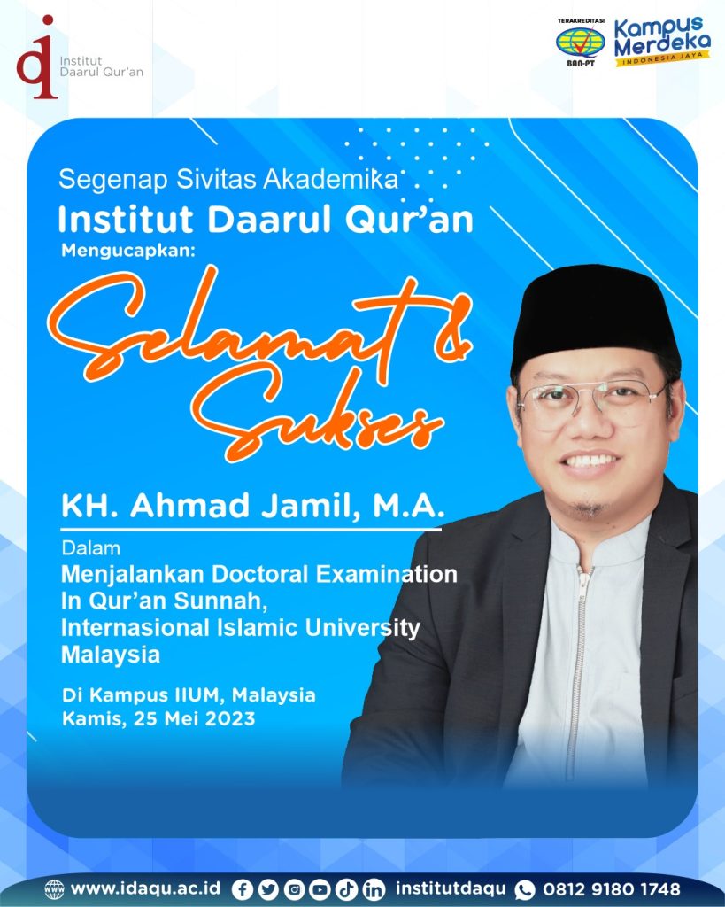 Dosen Fakultas Ushuluddin Raih Gelar Ph.D di IIU Malaysia
